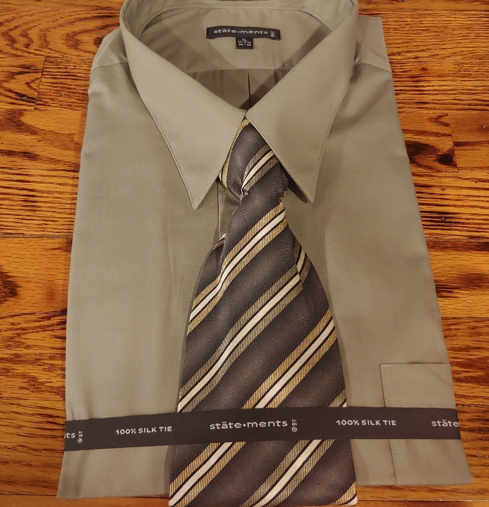 Men's shirt and tie combo M#88